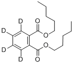 邻苯二甲酸正戊酯-D4 结构式