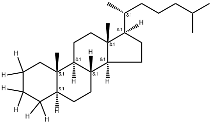コレスタン-2,2,3,3,4,4-D6 化学構造式