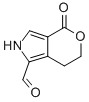 Pyrano[3,4-c]pyrrole-1-carboxaldehyde, 2,4,6,7-tetrahydro-4-oxo- (9CI) 化学構造式