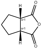 环戊烷-1,2-二甲酸酐, 35878-28-5, 结构式
