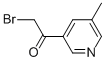 Ethanone, 2-bromo-1-(5-methyl-3-pyridinyl)- (9CI) Structure