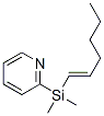 Pyridine, 2-(1-hexenyldimethylsilyl)- (9CI) Structure