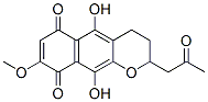 (+)-3,4,6,9-Tetrahydro-5,10-dihydroxy-8-methoxy-2-(2-oxopropyl)-2H-naphtho[2,3-b]pyran-6,9-dione Structure
