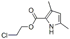 3,5-Dimethyl-1H-pyrrole-2-carboxylic acid 2-chloroethyl ester 结构式