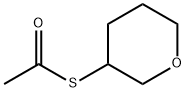Thioacetic acid S-(tetrahydro-2H-pyran-3-yl) ester Structure