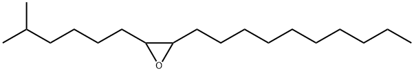 Oxirane, 2-decyl-3-(5-methylhexyl)- Struktur