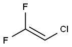 2,2-ジフルオロ-1-クロロエテン 化学構造式