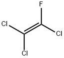 2-フルオロ-1,1,2-トリクロロエテン 化学構造式