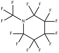 2,2,3,3,4,4,5,5,6,6-デカフルオロ-1-(トリフルオロメチル)ピペリジン 化学構造式