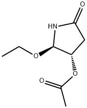 2-Pyrrolidinone,4-(acetyloxy)-5-ethoxy-,(4S,5R)-(9CI) Structure