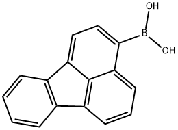 Fluoranthene-3-boronic acid 化学構造式