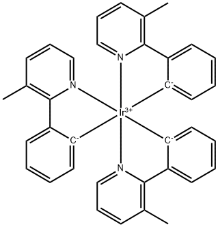 Tris(3-methyl-2-phenylpyridine)iridium(III) 化学構造式