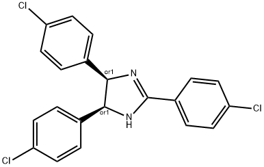 CIS-2,4,5-TRIS(4-CHLOROPHENYL)IMIDAZOLINE 化学構造式