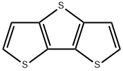 ジチエノ[3,2-b:2',3'-d]チオフェン 化学構造式