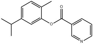 5-isopropyl-o-tolyl nicotinate Struktur