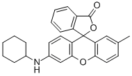 6'-(cyclohexylamino)-2'-methylspiro[isobenzofuran-1(3H),9'-[9H]xanthene]-3-one 结构式