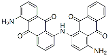 1-amino-4-[(5-amino-9,10-dihydro-9,10-dioxo-1-anthryl)amino]anthraquinone Structure