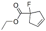 3-Cyclopentene-1-carboxylicacid,1-fluoro-,ethylester(9CI) Structure