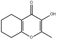 5,6,7,8-Tetrahydro-3-hydroxy-2-methyl-4H-1-benzopyran-4-one 结构式