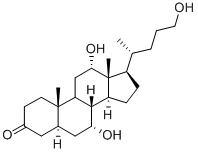 (5A,7A,12A)-7,12,24-三羟基胆烷-3-酮, 359436-56-9, 结构式