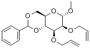 Methyl 2,3-O-Diallyl-4,6-O-Benzylidene-a-D-Mannopyranoside,359437-00-6,结构式