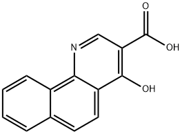 4-羟基苯并[H]3-喹啉羧酸 结构式