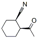 Cyclohexanecarbonitrile, 2-acetyl-, cis- (9CI) Structure