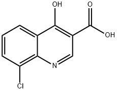 8-CHLORO-4-HYDROXYQUINOLINE-3-CARBOXYLIC ACID Struktur