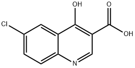 6-CHLORO-4-HYDROXYQUINOLINE-3-CARBOXYLIC ACID Struktur