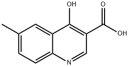 4-HYDROXY-6-METHYLQUINOLINE-3-CARBOXYLIC ACID, 35973-18-3, 结构式