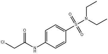 2-CHLORO-N-(4-DIETHYLSULFAMOYL-PHENYL)-ACETAMIDE 化学構造式