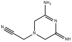 1(2H)-Pyrazineacetonitrile,5-amino-3,6-dihydro-3-imino-(9CI) Struktur