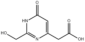 4-Pyrimidineacetic acid, 1,6-dihydro-2-(hydroxymethyl)-6-oxo- (9CI) Structure
