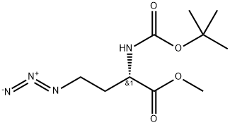N-Boc-2-amino-4-azido-butanoic Acid Methyl Ester Struktur