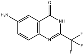 6-氨基-2-(三氟甲基)喹唑啉-4(3H)-酮, 35982-21-9, 结构式