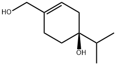 1-Cyclohexene-1-methanol,4-hydroxy-4-(1-methylethyl)-,(4S)-(9CI) Struktur