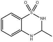 2H-1,2,4-Benzothiadiazine, 3,4-dihydro-3-methyl-, 1,1-dioxide 化学構造式