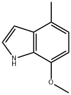 1H-Indole, 7-Methoxy-4-Methyl- Struktur