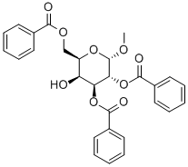 甲基-D-半乳糖苷-2,3,6-三苯甲酸酯,3601-36-3,结构式