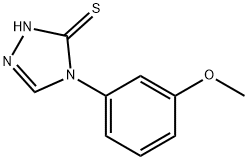 4-(3-METHOXYPHENYL)-4H-1,2,4-TRIAZOLE-3-THIOL 化学構造式