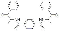 N,N'-ビス(1-メチル-2-オキソ-2-フェニルエチル)-1,4-ベンゼンジカルボアミド 化学構造式