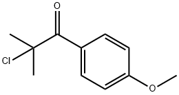 2-Chloro-1-(4-methoxyphenyl)-2-methyl-1-propanone 结构式