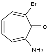 2-Amino-7-bromo-2,4,6-cycloheptatrien-1-one Structure