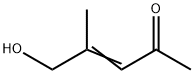 3-Penten-2-one, 5-hydroxy-4-methyl- (9CI) Structure