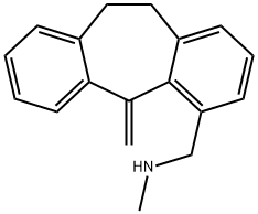 10,11-Dihydro-N-methyl-5-methylene-5H-dibenzo[a,d]cycloheptene-4-methanamine Struktur