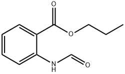 Benzoic acid, 2-(formylamino)-, propyl ester (9CI) Struktur
