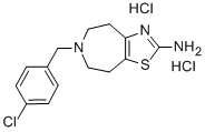 4H-THIAZOLO[4,5-D]AZEPIN-2-AMINE, 6-[(4-CHLOROPHENYL)METHYL]-5,6,7,8-TETRAHYDRO-, DIHYDROCHLORIDE Struktur