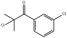 1-Propanone, 2-chloro-1-(3-chlorophenyl)-2-methyl- (9CI) 结构式
