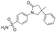 1-(p-Sulfamoylphenyl)-4-methyl-4-phenylpyrrolidin-2-one Structure