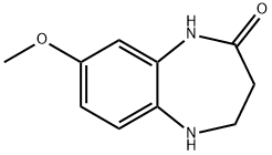 8-METHOXY-1,3,4,5-TETRAHYDRO-2H-1,5-BENZODIAZEPIN-2-ONE Structure